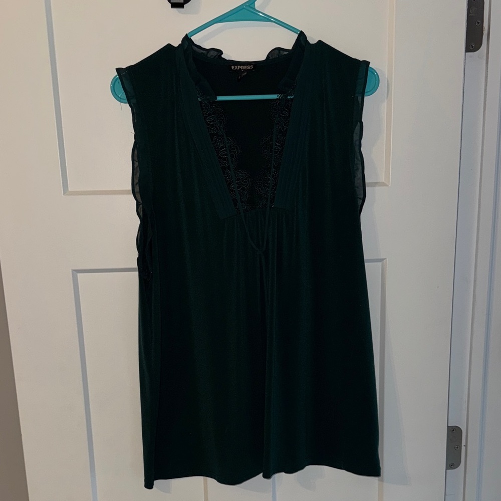 Express Black Sleeveless Blouse